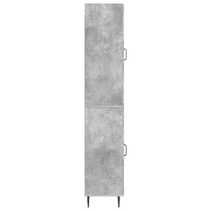 Cabinet Set 2 pcs Concrete Grey 33 x 34.5 x 89.5 cm