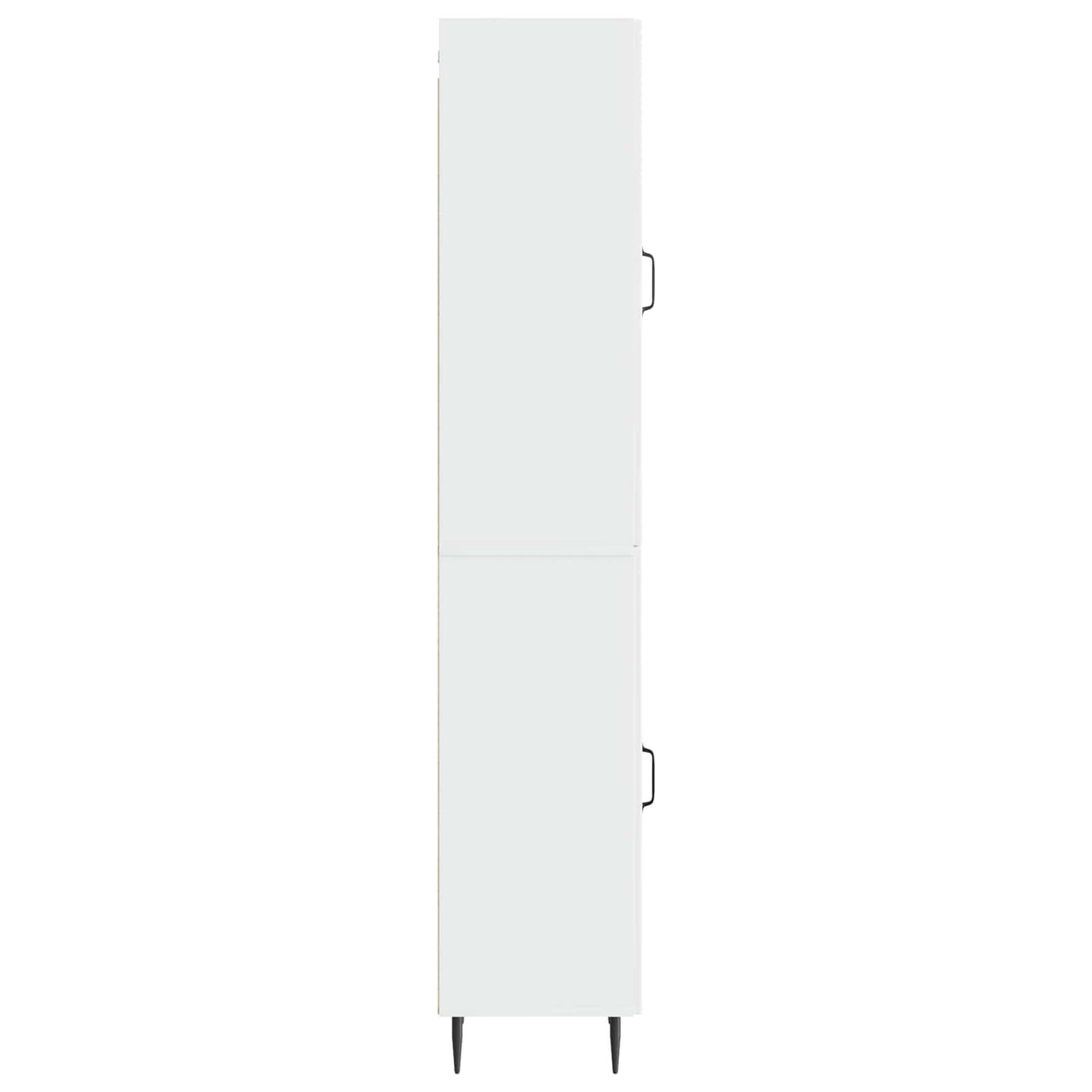 Cabinet Set 2 pcs High Gloss White 33 x 34.5 x 89.5 cm