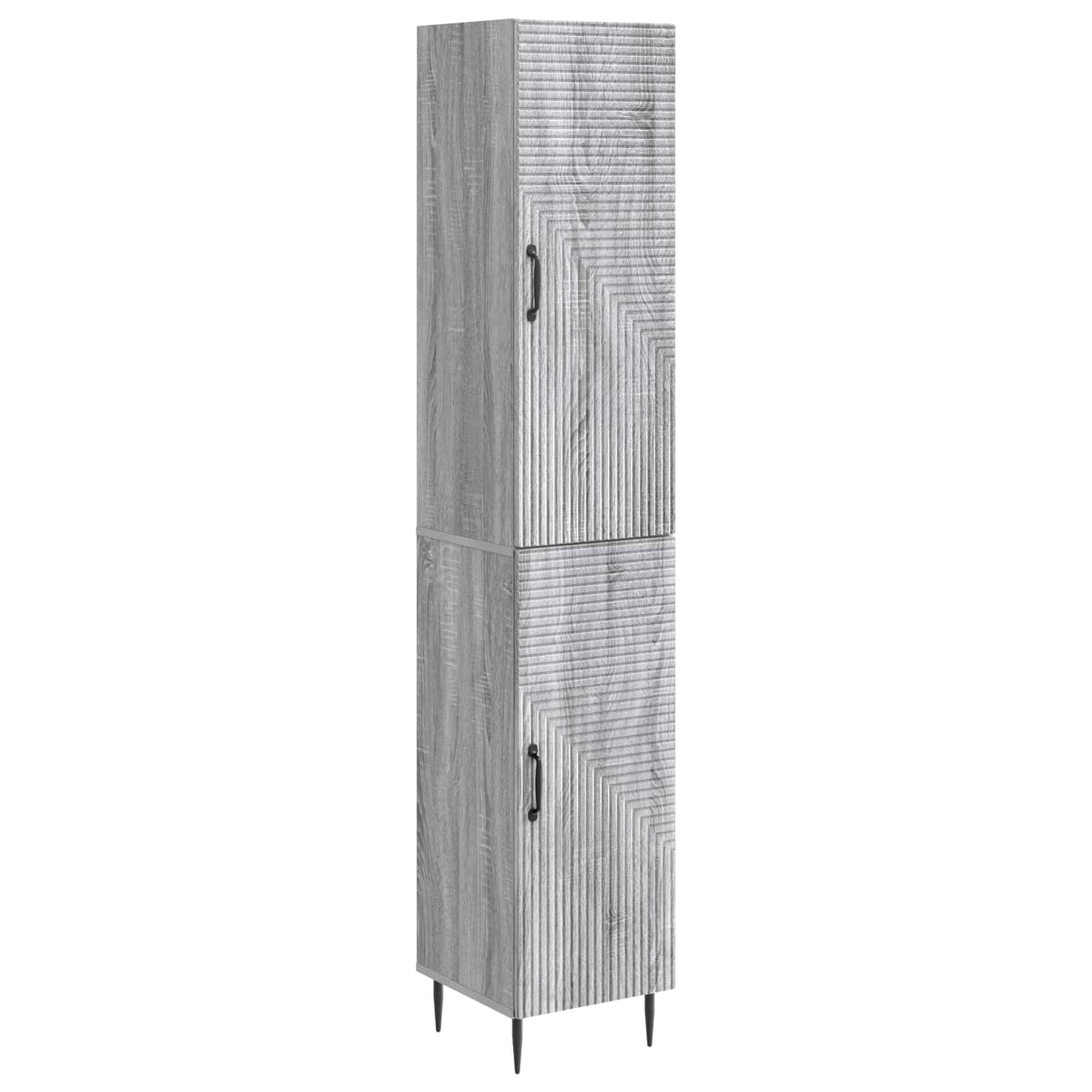Cabinet Set 2 pcs Grey Sonoma 33 x 34.5 x 89.5 cm