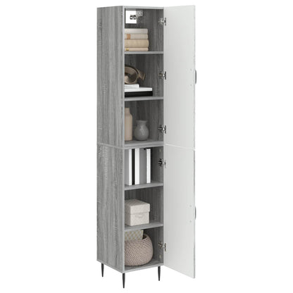 Cabinet Set 2 pcs Grey Sonoma 33 x 34.5 x 89.5 cm