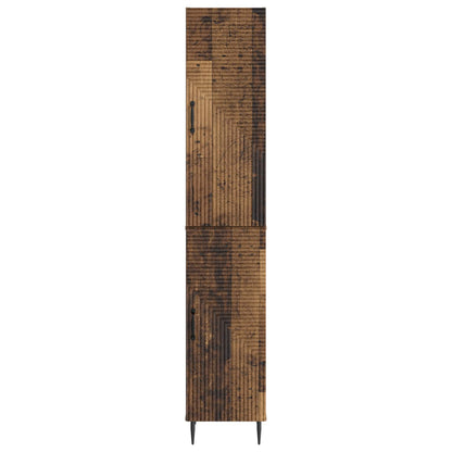 Cabinet Set 2 pcs Old Wood 33 x 34.5 x 89.5 cm Engineered Wood
