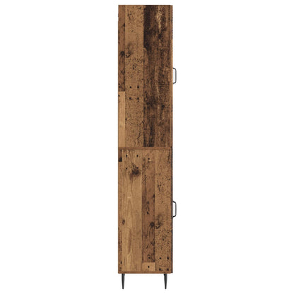 Cabinet Set 2 pcs Old Wood 33 x 34.5 x 89.5 cm Engineered Wood