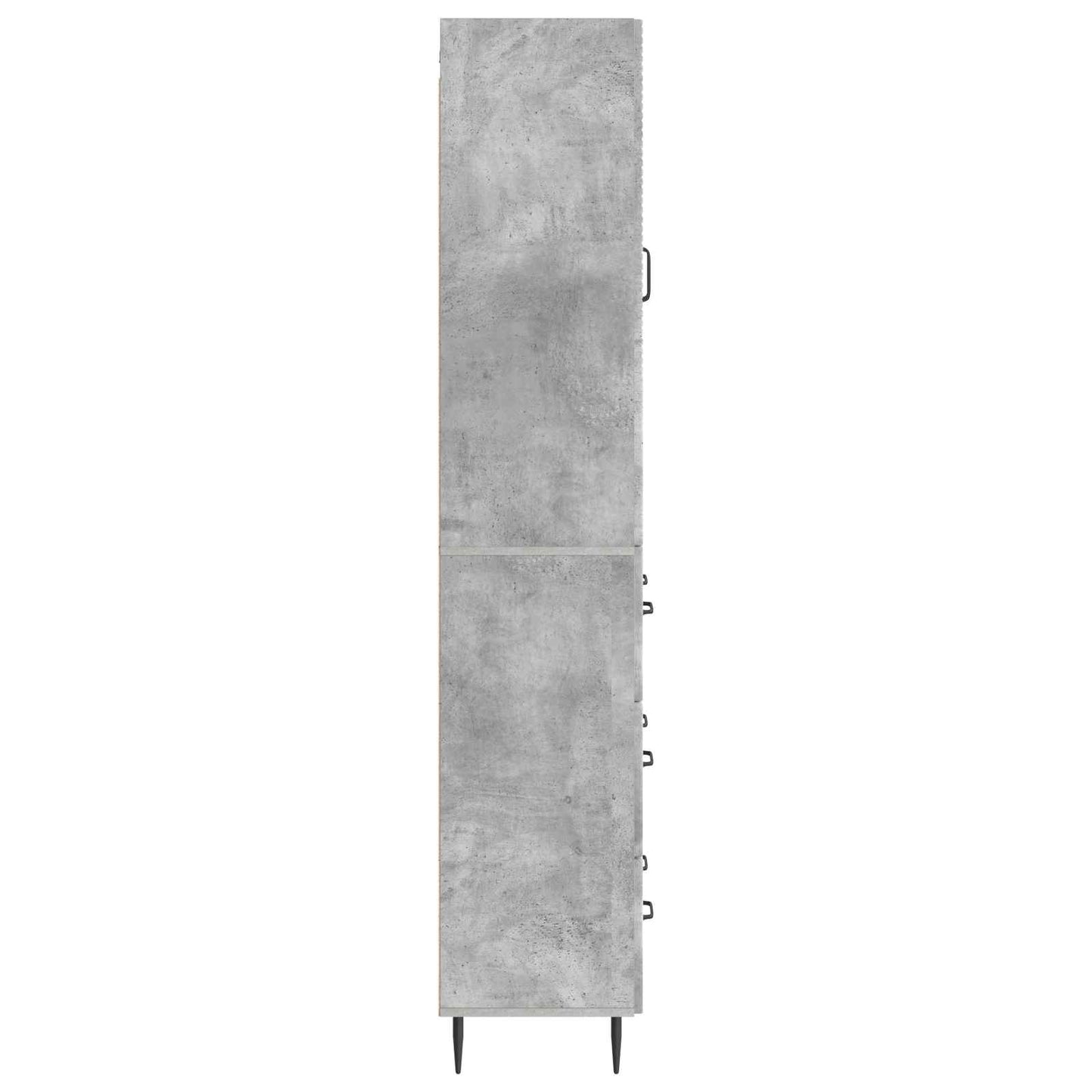 Cabinet Set 2 pcs Concrete Grey 66 x 34.5 x 90 cm