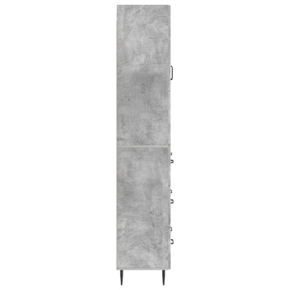 Cabinet Set 2 pcs Concrete Grey 66 x 34.5 x 90 cm