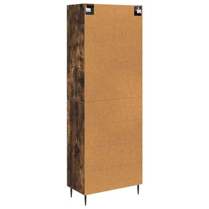 Cabinet Set 2 pcs Smoked Oak 66 x 34.5 x 90 cm Engineered Wood