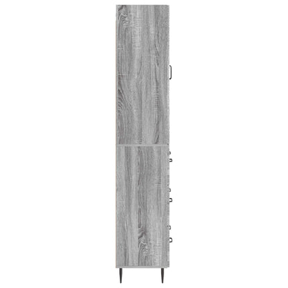 Cabinet Set 2 pcs Grey Sonoma 66 x 34.5 x 90 cm Engineered Wood