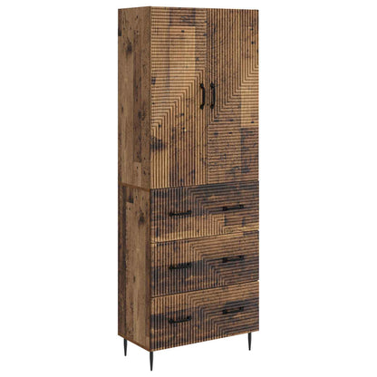 Cabinet Set 2 pcs Old Wood 66 x 34.5 x 90 cm Engineered Wood