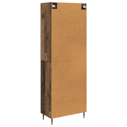 Cabinet Set 2 pcs Old Wood 66 x 34.5 x 90 cm Engineered Wood