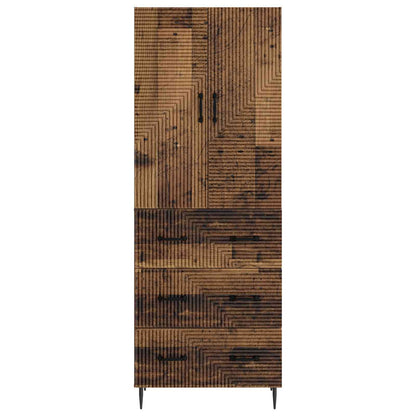Cabinet Set 2 pcs Old Wood 66 x 34.5 x 90 cm Engineered Wood