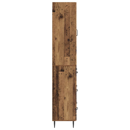 Cabinet Set 2 pcs Old Wood 66 x 34.5 x 90 cm Engineered Wood