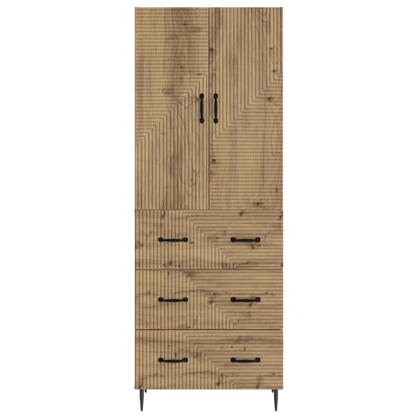 Cabinet Set 2 pcs Artisan Oak 66 x 34.5 x 90 cm Engineered Wood
