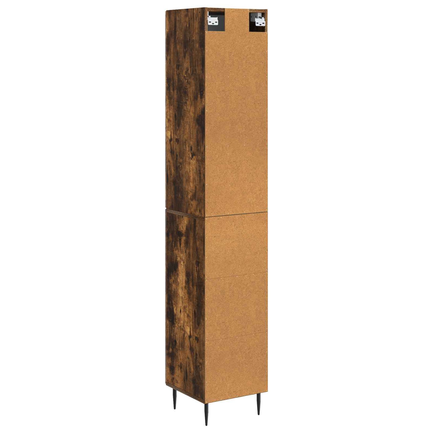 Cabinet Set 2 pcs Smoked Oak 33 x 34.5 x 90 cm Engineered Wood
