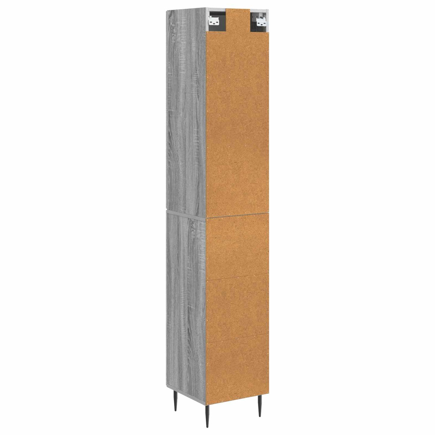 Cabinet Set 2 pcs Grey Sonoma 33 x 34.5 x 90 cm Engineered Wood
