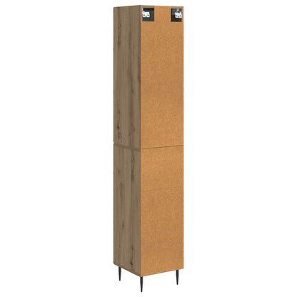 Cabinet Set 2 pcs Artisan Oak 33 x 34.5 x 90 cm Engineered Wood