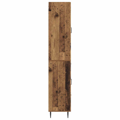Cabinet Set 2 pcs Old Wood 66 x 34.5 x 89.5 cm Engineered Wood