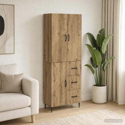 Cabinet Set 2 pcs Artisan Oak Engineered Wood