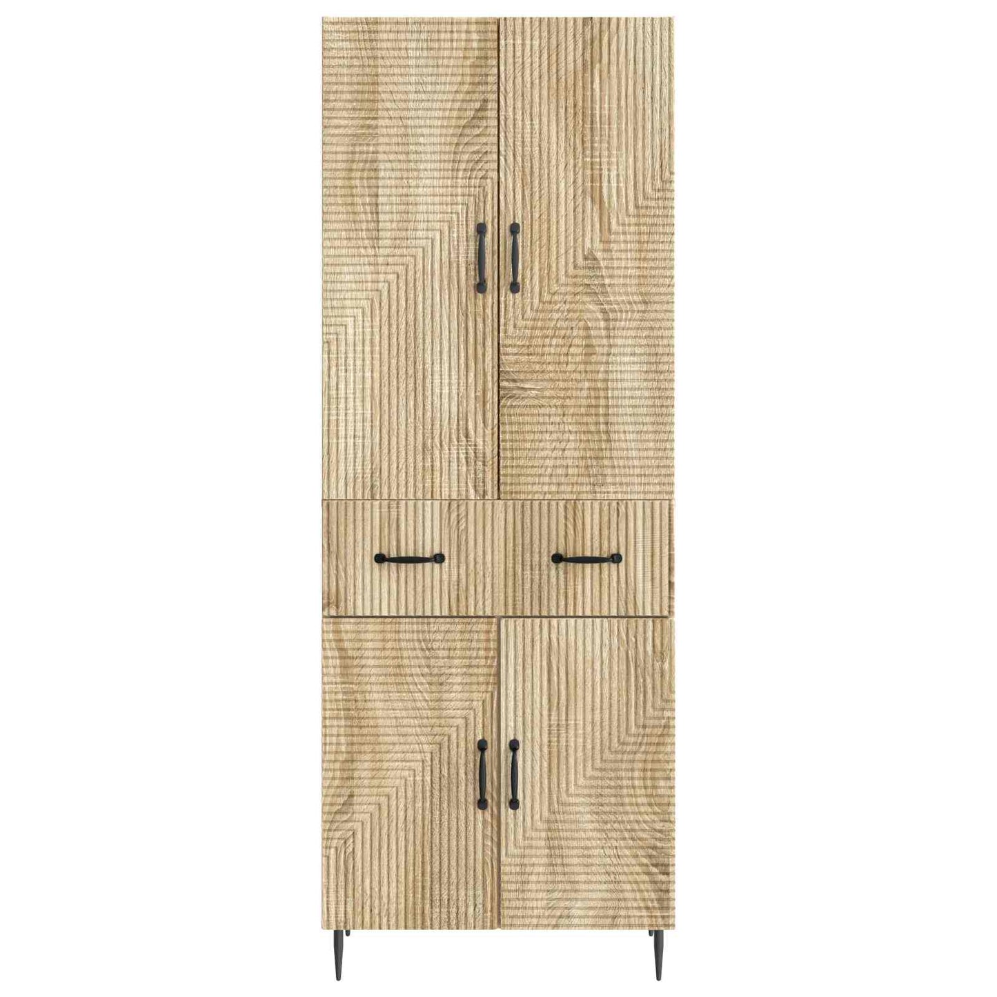 Cabinet Set 2 pcs Sonoma Oak 66 x 34.5 x 89.5 cm