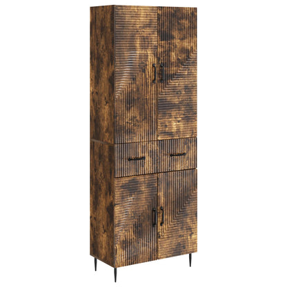 Cabinet Set 2 pcs Smoked Oak 66 x 34.5 x 89.5 cm