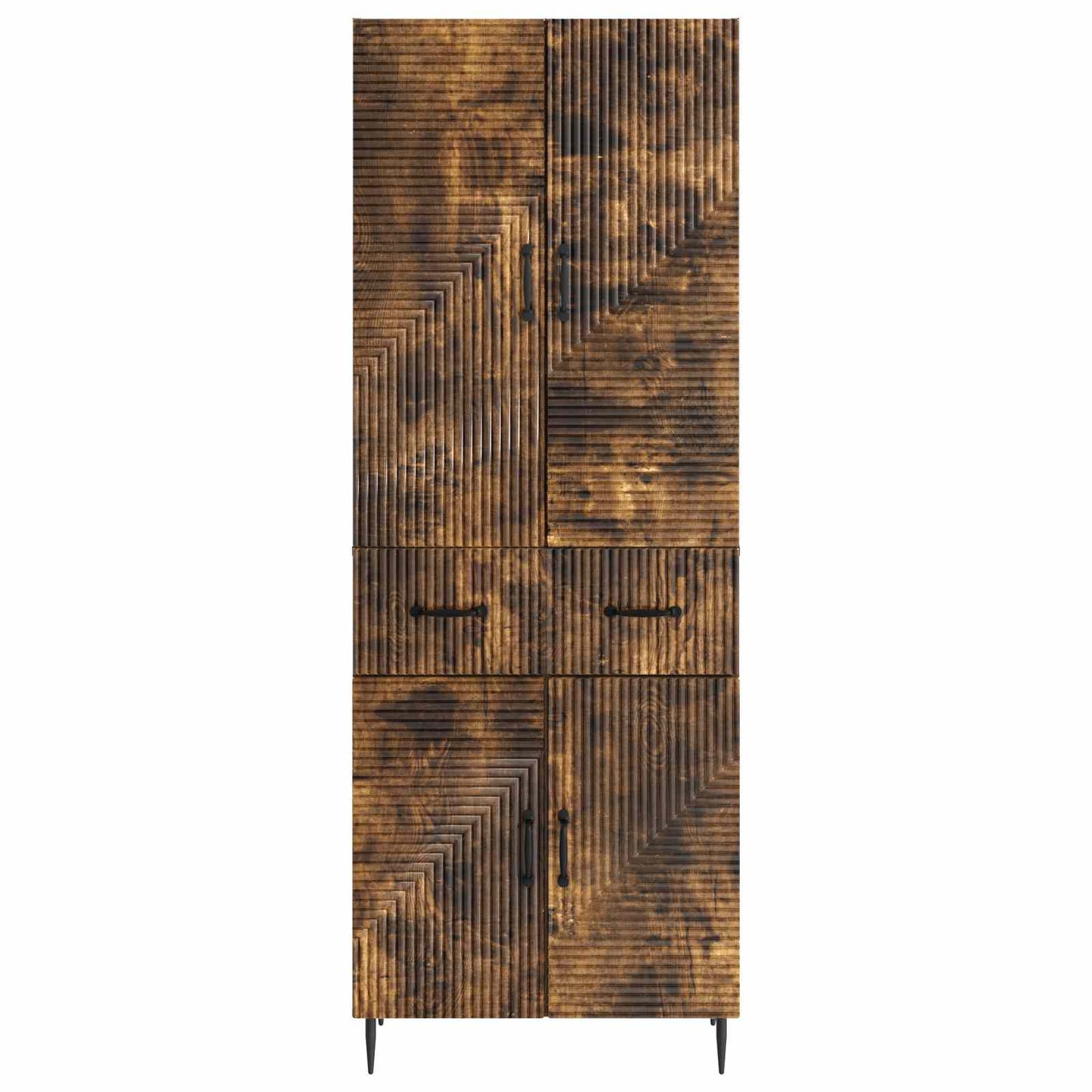 Cabinet Set 2 pcs Smoked Oak 66 x 34.5 x 89.5 cm