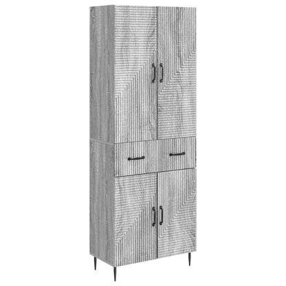 Cabinet Set 2 pcs Grey Sonoma 66 x 34.5 x 89.5 cm