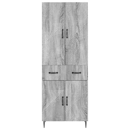 Cabinet Set 2 pcs Grey Sonoma 66 x 34.5 x 89.5 cm