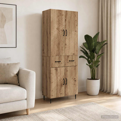 Cabinet Set 2 pcs Artisan Oak Engineered Wood