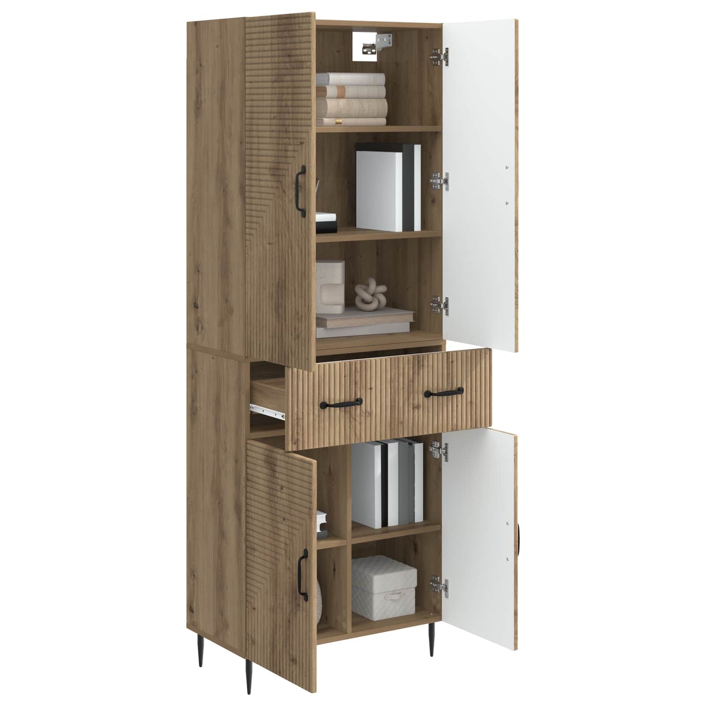 Cabinet Set 2 pcs Artisan Oak 66 x 34.5 x 89.5 cm
