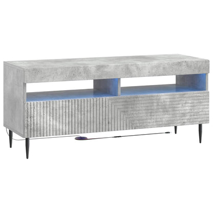 3 Piece LED TV Cabinet Concrete Grey Engineered Wood