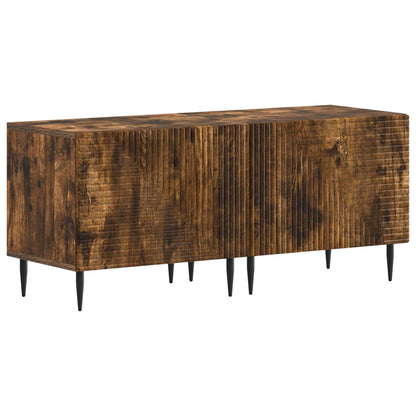 3 Piece LED TV Cabinet Smoked Oak Engineered Wood