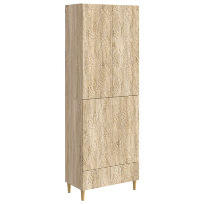 Cabinet Set 2 pcs Sonoma Oak Engineered Wood