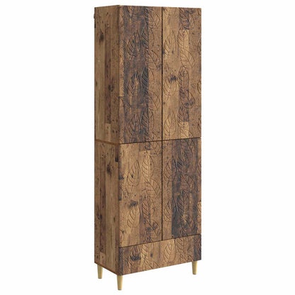 Cabinet Set 2 pcs Old Wood Engineered Wood