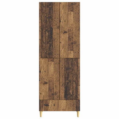 Cabinet Set 2 pcs Old Wood Engineered Wood