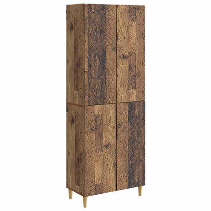 Cabinet Set 2 pcs Old Wood Engineered Wood