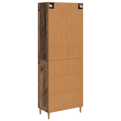 Cabinet Set 2 pcs Old Wood Engineered Wood