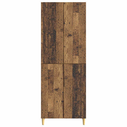 Cabinet Set 2 pcs Old Wood Engineered Wood