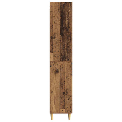 Cabinet Set 2 pcs Old Wood Engineered Wood