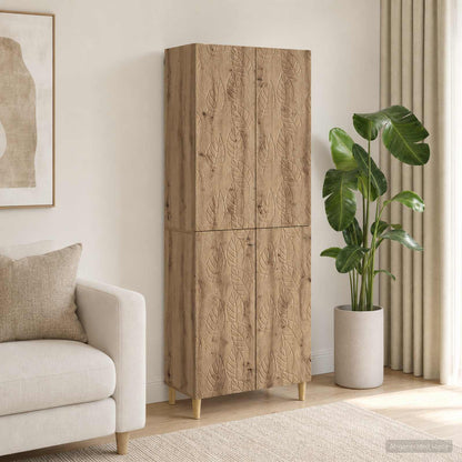 Cabinet Set 2 pcs Artisan Oak Engineered Wood