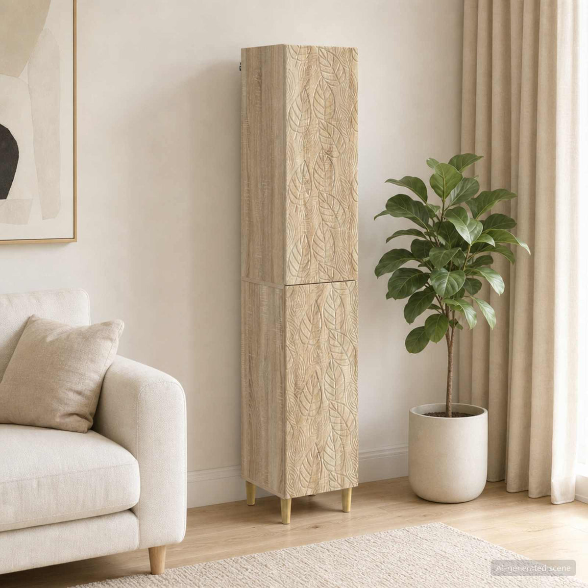 Cabinet Set 2 pcs Sonoma Oak Engineered Wood