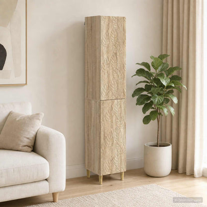 Cabinet Set 2 pcs Sonoma Oak Engineered Wood
