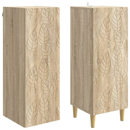 Cabinet Set 2 pcs Sonoma Oak Engineered Wood