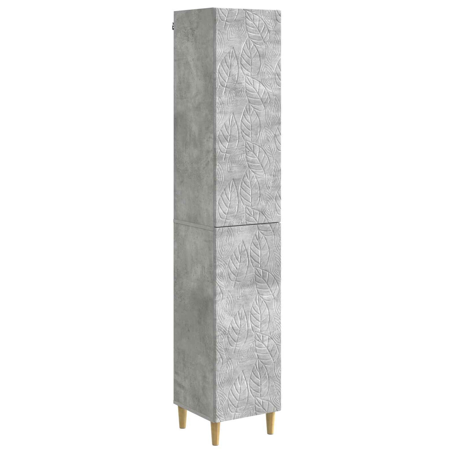 Cabinet Set 2 pcs Concrete Grey Engineered Wood