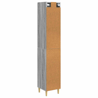 Cabinet Set 2 pcs Grey Sonoma Engineered Wood
