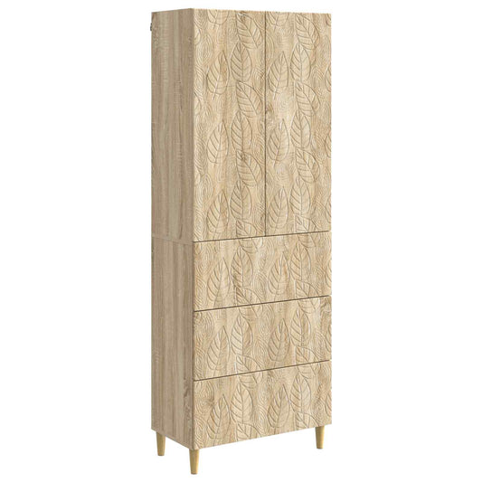 Cabinet Set 2 pcs 66 x 34.5 x 90 cm Engineered Wood Sonoma Oak