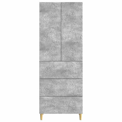 Cabinet Set 2 pcs Concrete Grey 66 x 34.5 x 90 cm