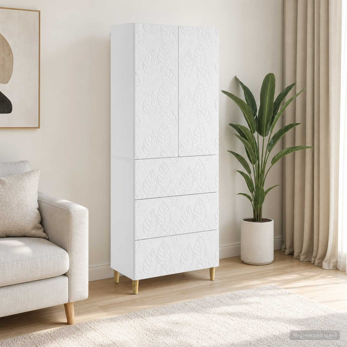 Cabinet Set 2 pcs 66 x 34.5 x 90 cm Engineered Wood