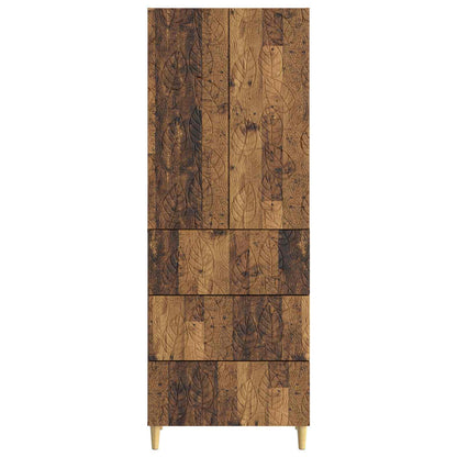 Cabinet Set 2 pcs Old Wood 66 x 34.5 x 90 cm Engineered Wood