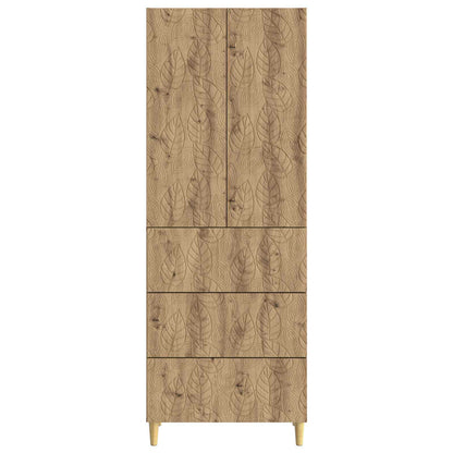 Cabinet Set 2 pcs Artisan Oak 66 x 34.5 x 90 cm Engineered Wood
