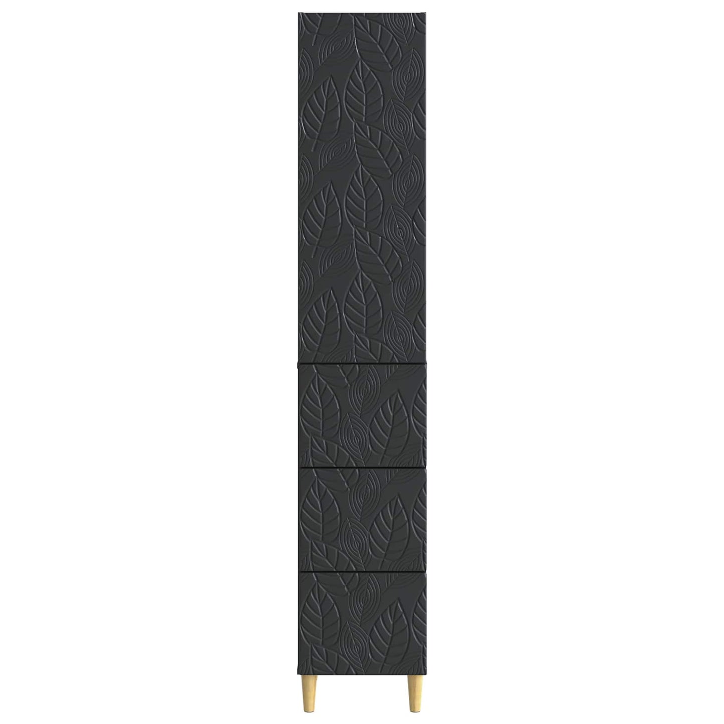 Cabinet Set 2 pcs Black 33 x 34.5 x 90 cm Engineered Wood