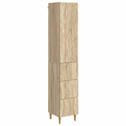 Cabinet Set 2 pcs Sonoma Oak 33 x 34.5 x 90 cm Engineered Wood