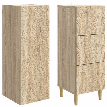 Cabinet Set 2 pcs Sonoma Oak 33 x 34.5 x 90 cm Engineered Wood